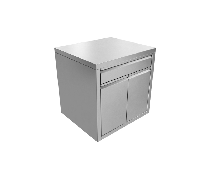 雙掩門柜帶抽屜 尺寸:800x700x800mm